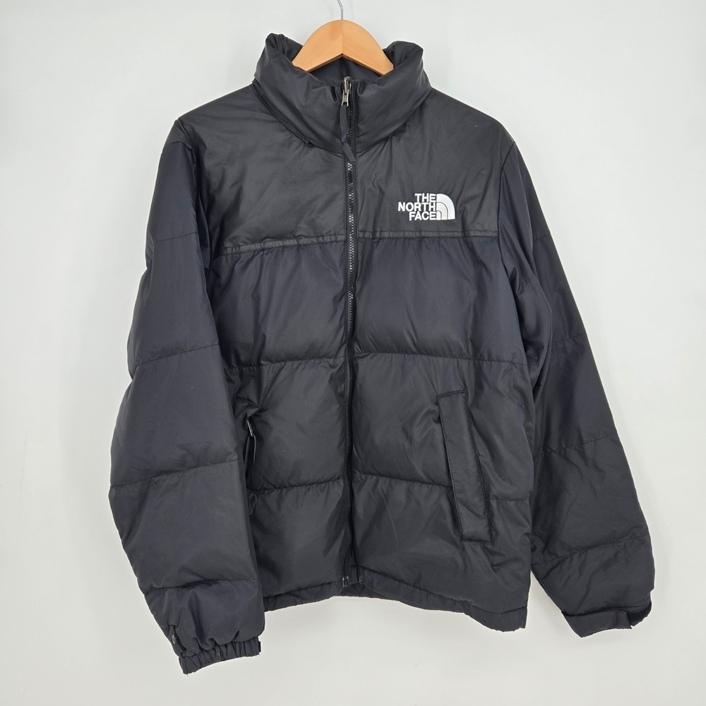 The North Face Black Puffer 1996 Retro Nuptse Jacket Down 700 Warmth Mens M Ski
